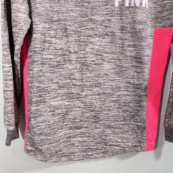 PINK Victoria's Secret Grey Large Print Graphics Pullover Sweatshirt Size XS - Picture 3 of 8